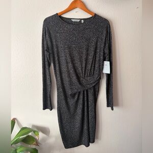 NWT Athleta Solitude Dress Charcoal Gray Black Womens’ Size Large Tall